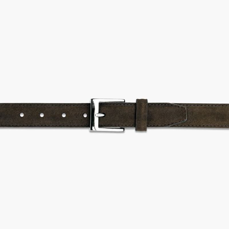 Men's Classic Leather Belt | Dark Olive Suede
