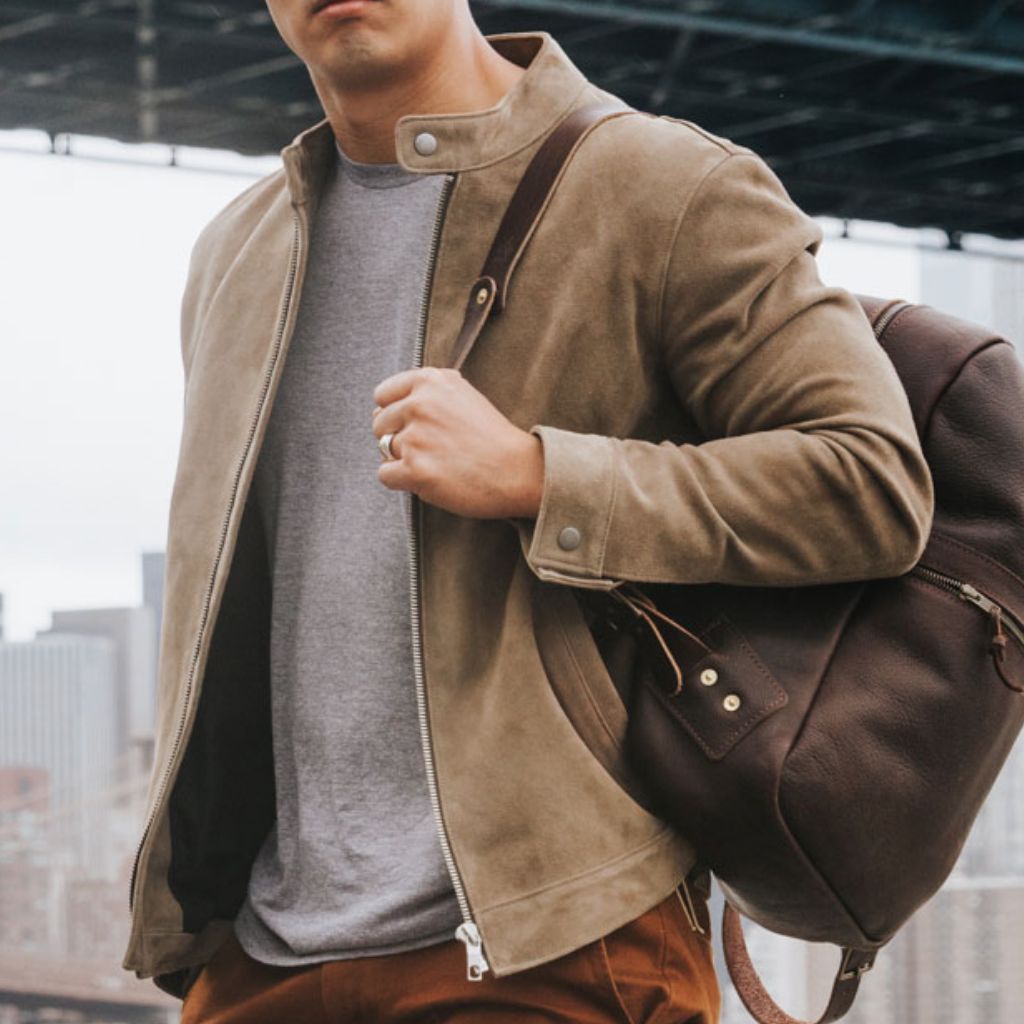 [S] Racer Jacket | Taupe