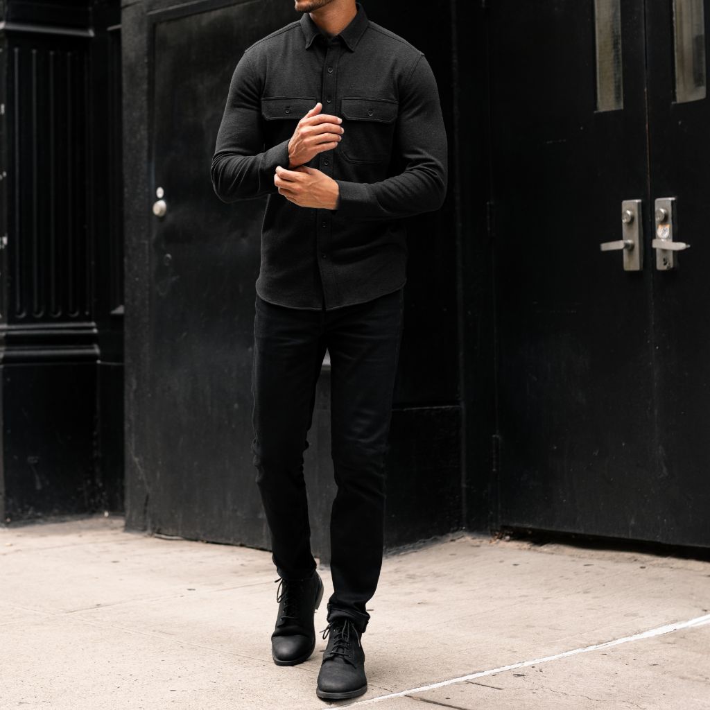 Everyday Button-Down Shirt | Black (Two Pocket)