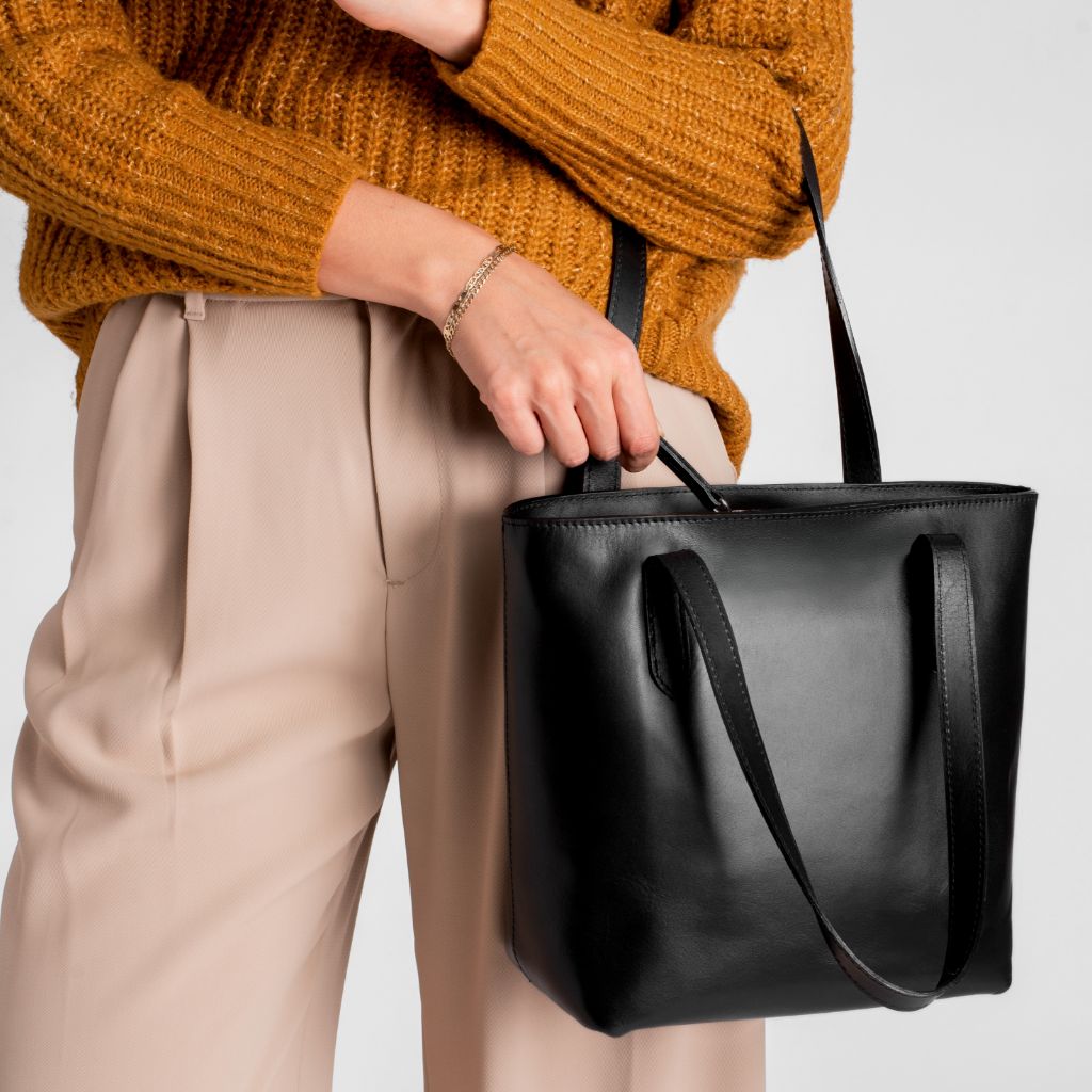 Everyday Tote | Black (S) (Zipper)