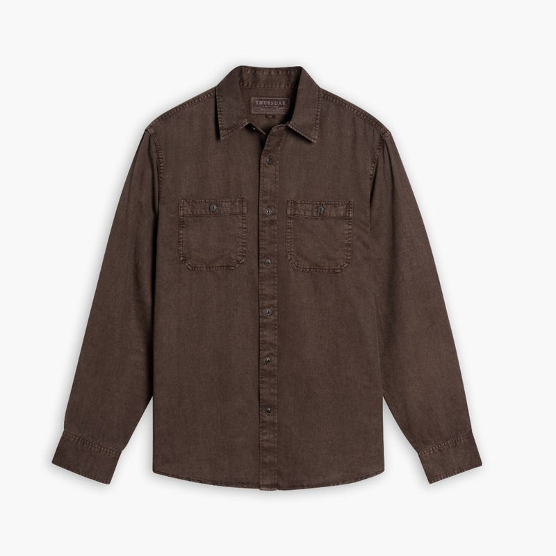 Chambray Workshirt | Brown