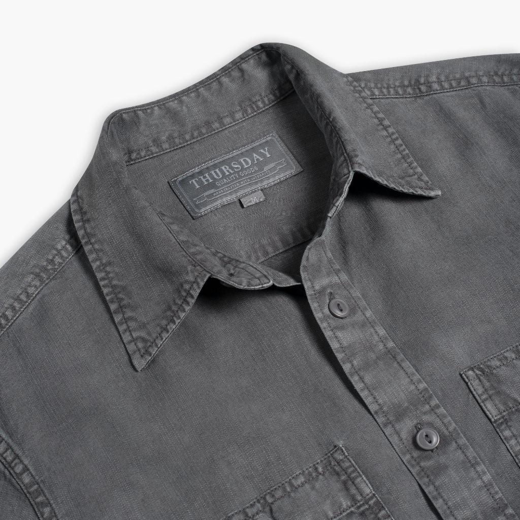 Chambray Workshirt | Charcoal