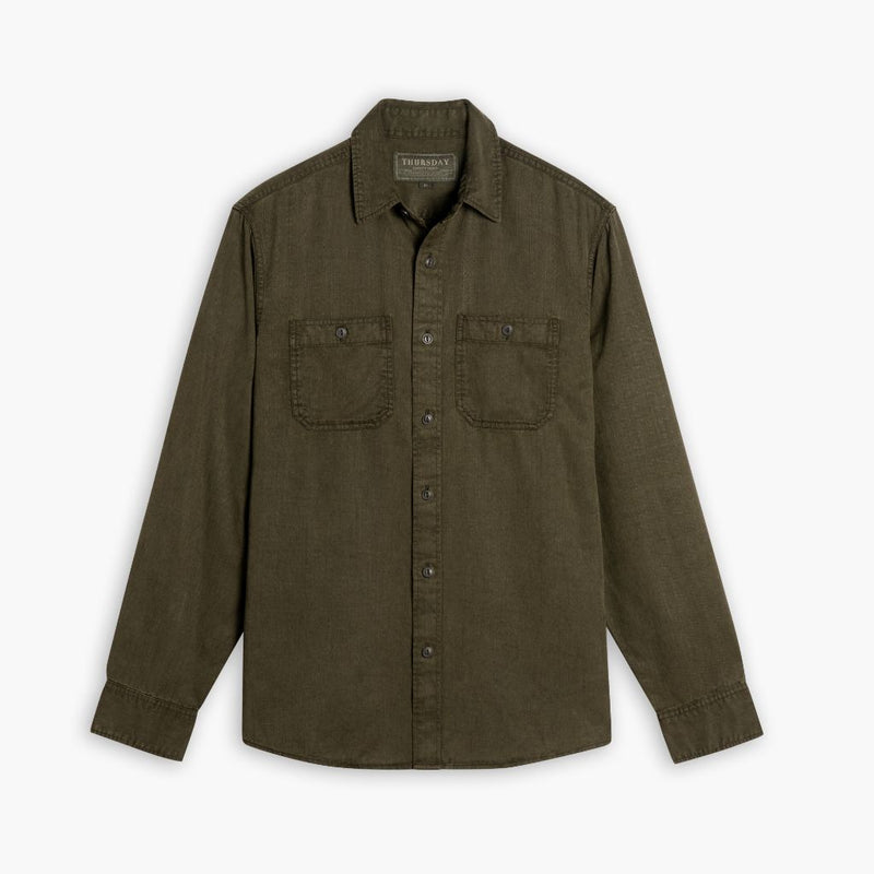 Chambray Workshirt | Olive