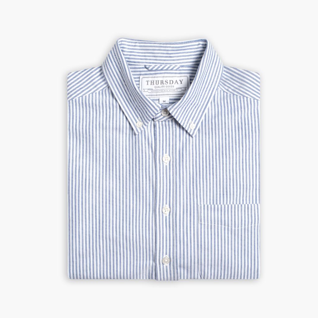 Oxford Shirt | White & Indigo