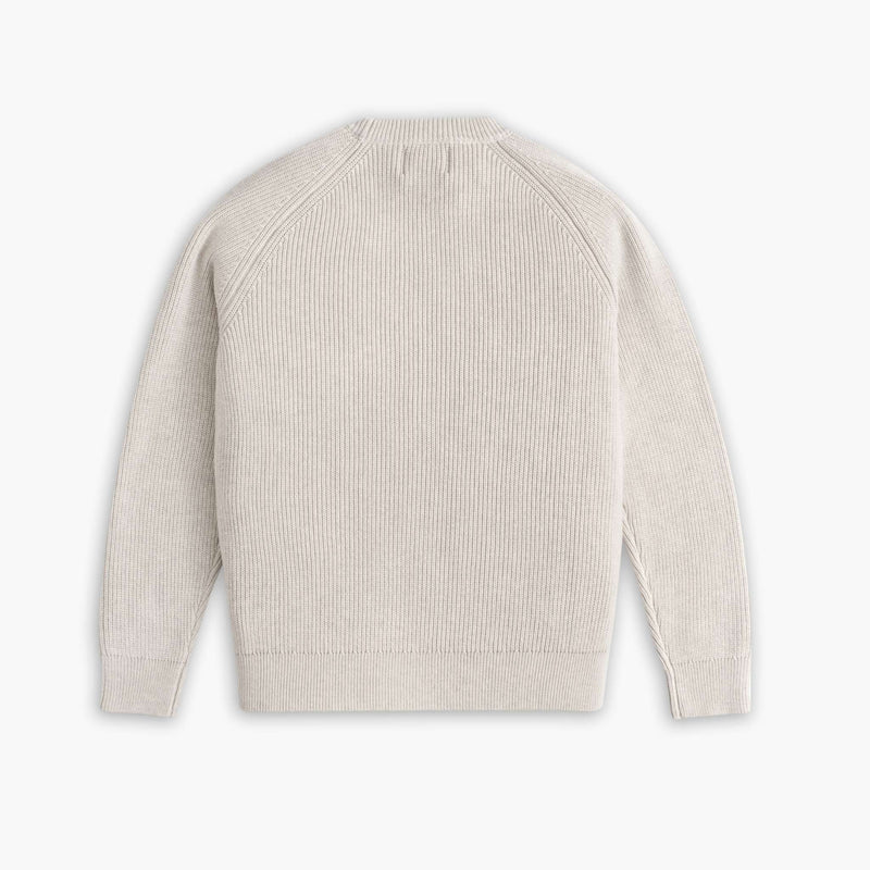 Ribbed Crewneck Sweater | Oat